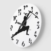 忍者 ラージ壁時計 (傾斜)