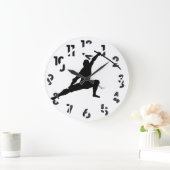 忍者 ラージ壁時計 (ホーム)