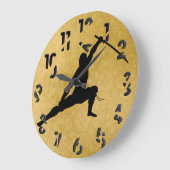 忍者 ラージ壁時計 (傾斜)