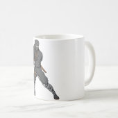 忍者~忍者6武術アーツウォリアーファンタジーアート コーヒーマグカップ (正面右)