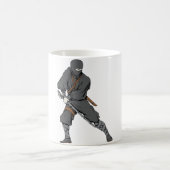 忍者~忍者6武術アーツウォリアーファンタジーアート コーヒーマグカップ (中央)