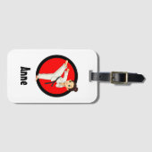 忍者/空手少女のラゲージタグ ラゲッジタグ (正面横)