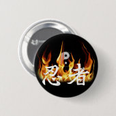 忍者 缶バッジ (正面&裏面)