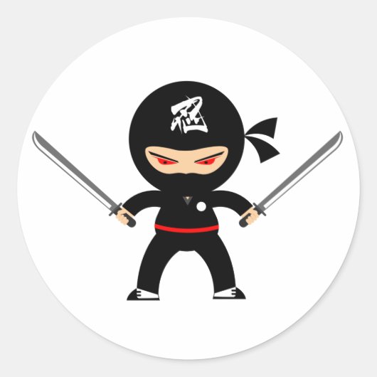 忍者 NINJA ラウンドシール (正面)