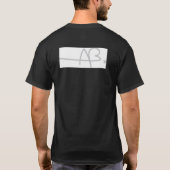 "忍者。 Unicyles。 ええ"。 黒のワイシャツ Tシャツ (裏面)