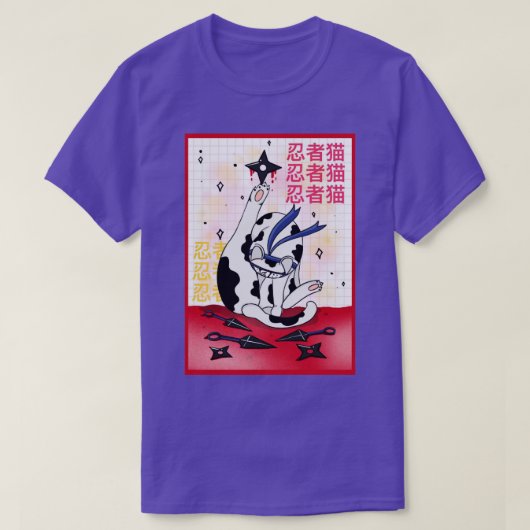 忍者cat1 tシャツ (デザイン正面)