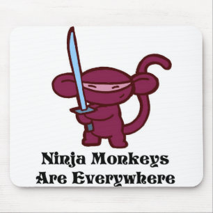 忍者monkeysareeverywherer マウスパッド