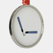 忍者Nunchucks メタルオーナメント (右)