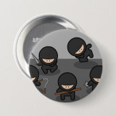 忍者Pin 缶バッジ (正面&裏面)