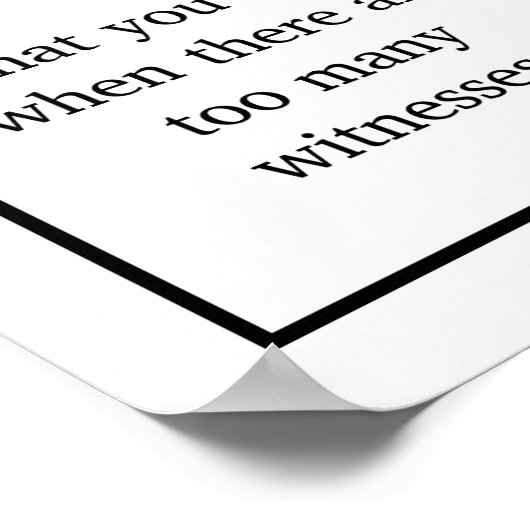 忍耐おもしろい定義のジョーク ポスター (角)