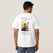 忍耐および愛のための足 Tシャツ (裏面フル)