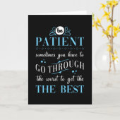 忍耐ことわざが我慢強い カード (黄色い花)