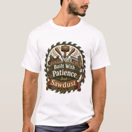 「忍耐とおがくずで作る」ウッドワーカーTシャツ Tシャツ