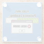 忍耐のローディング ガラスコースター (裏面)