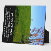 忍耐の定義写真 フォトプラーク (側面)