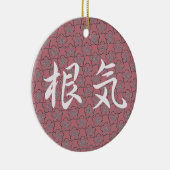 忍耐の日本のなプラム花のオーナメント セラミックオーナメント (右)