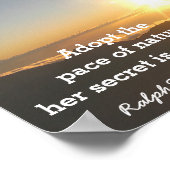 忍耐の自然 – エマーソン引用文-プリント ポスター (角)