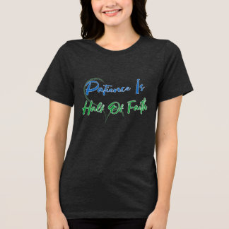 忍耐は信仰の半分 Spiritual Heart 引用 トライブレンドＴシャツ