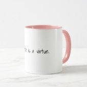 忍耐は美徳マグ マグカップ (正面右)