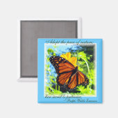 忍耐は美徳（昆虫）オオカバマダラ、モナーク磁石 マグネット (正面/裏面)