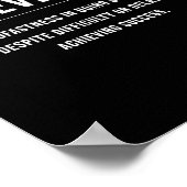 忍耐やる気を起こさせる起業家スローガンクート ポスター (角)