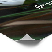 忍耐エマーソン感動的引用文ロータス ポスター (角)