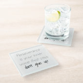 忍耐ガラスコースター ガラスコースター (アングル)