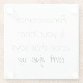 忍耐ガラスコースター ガラスコースター (裏面)