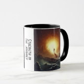 忍耐コーヒーマグの道 マグカップ (正面右)