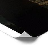 忍耐サンセットフィッシャーマンシルエット ポスター (角)