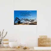 忍耐ポやる気を起こさせるスタプリント ポスター (キッチン)