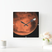 忍耐ローバーのクルーズステージをキャスト。 スクエア壁時計 (ホーム)