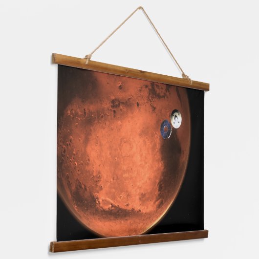 忍耐ローバーのクルーズステージをキャスト。 吊り下げ型タペストリー (傾斜あり)