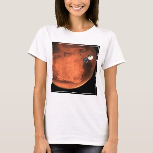 忍耐ローバーのクルーズステージをキャスト。 Tシャツ (正面)