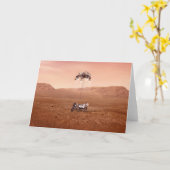 忍耐ローバーは無事に火星に着陸した。 カード (黄色い花)