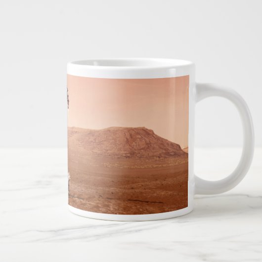 忍耐ローバーは無事に火星に着陸した。 ジャンボコーヒーマグカップ (右)