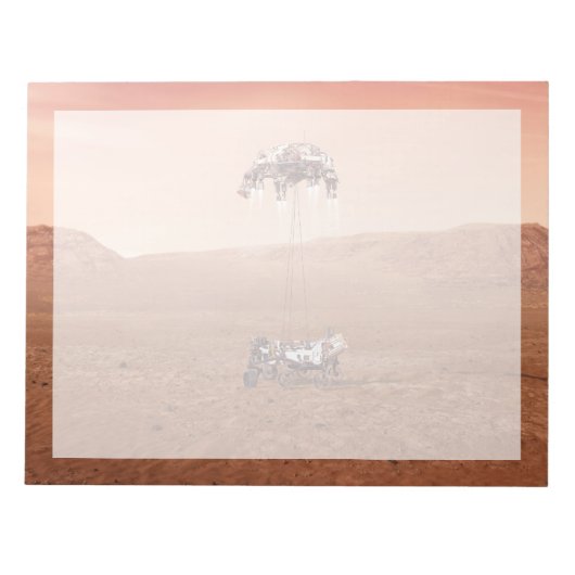 忍耐ローバーは無事に火星に着陸した。 ノートパッド (正面)