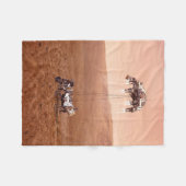 忍耐ローバーは無事に火星に着陸した。 フリースブランケット (正面(横))