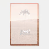 忍耐ローバーは無事に火星に着陸した。 ポストイット (正面)