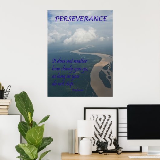 忍耐力 – ポスター (ホームオフィス)