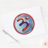 忍耐力 ラウンドシール (封筒)