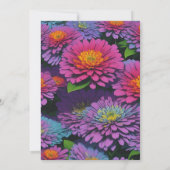 忍耐力、愛情と活力のジニアスのシンボル 招待状 (裏面)