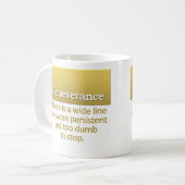 忍耐定義 コーヒーマグカップ (正面左)