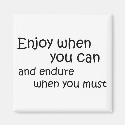 忍耐引用文マグネットノベルティギフト マグネット (正面)