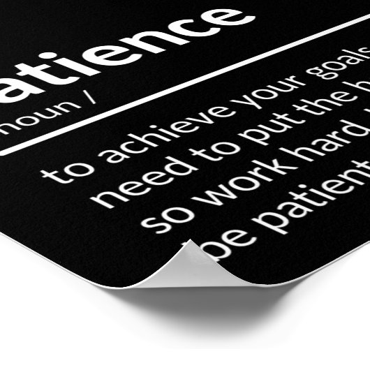 忍耐引用文 ポスター (角)