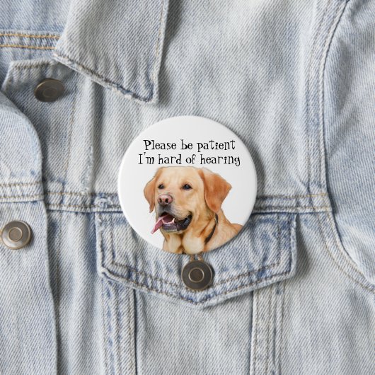 忍耐強いが私ありますヒアリングのバッジの懸命があって下さい 缶バッジ (インサイチュ)