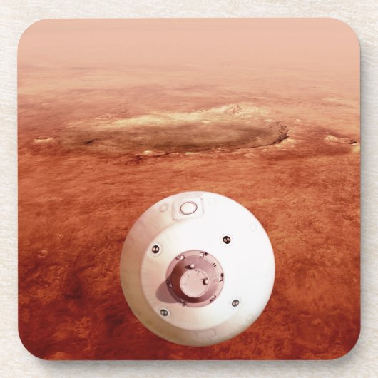 忍耐強いローバーが火星に降下するエアロシェル コースター (正面)