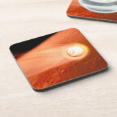 忍耐強いローバーが火星に降下するエアロシェル コースター (左側)