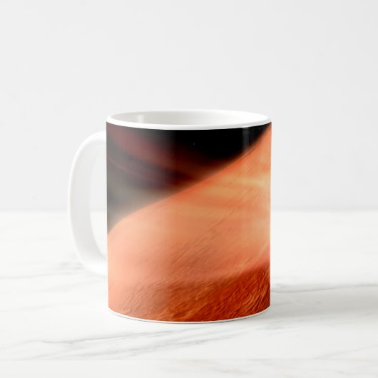 忍耐強いローバーが火星に降下するエアロシェル コーヒーマグカップ (正面左)