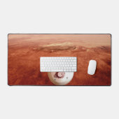 忍耐強いローバーが火星に降下するエアロシェル デスクマット (キーボード&マウス)